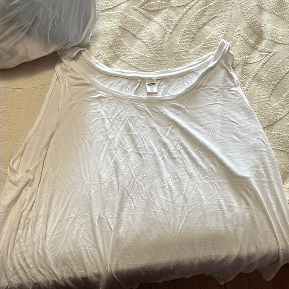 White Sleeveless Top